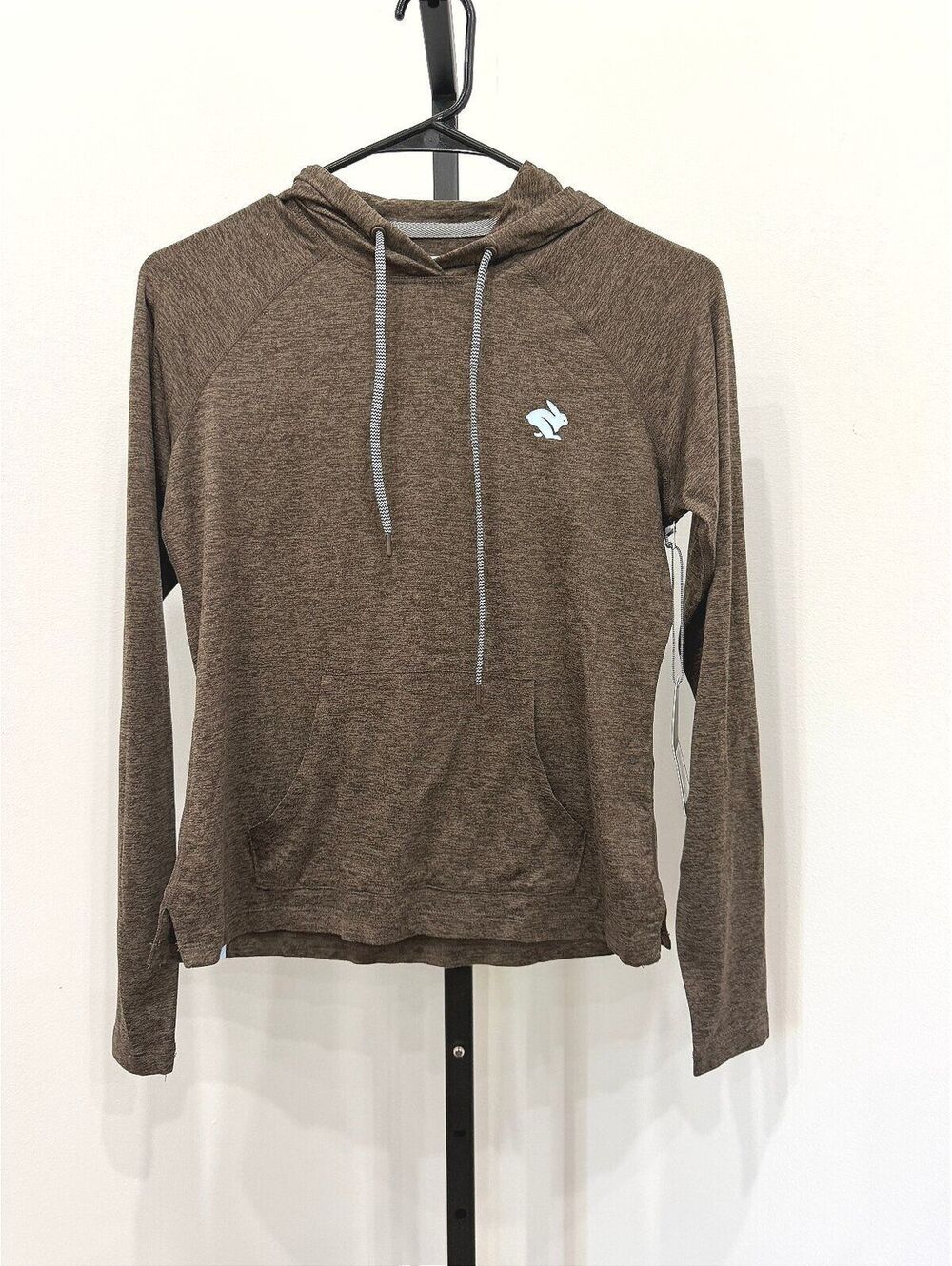 NWT Rabbit Women's Charcoal Performance Long Sleeve Hoodie XS